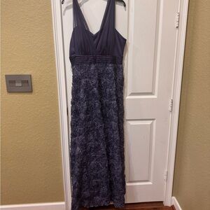 ALEX EVENINGS Sleeveless Drapey Surplice Rosette Ball Gown NWOT